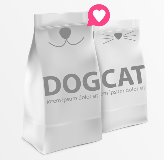 pet food packaging for dogs and cats